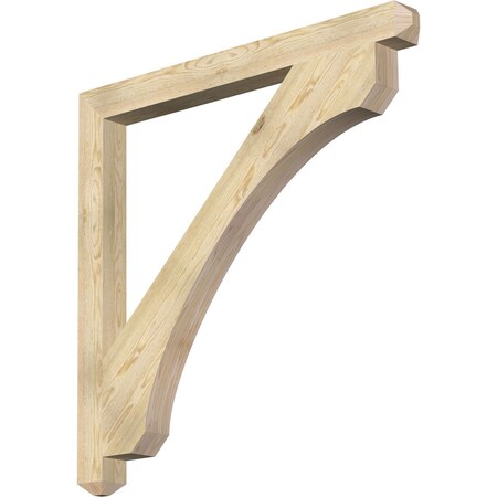 Ekena Millwork Legacy Craftsman Rough Sawn Bracket, Douglas Fir, 4"W x 48"D x 48"H BKT04X48X48LEC04RDF